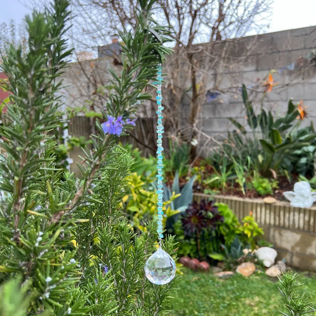 Crystal Sun Catcher - Rainbow Maker Apatite Keychain