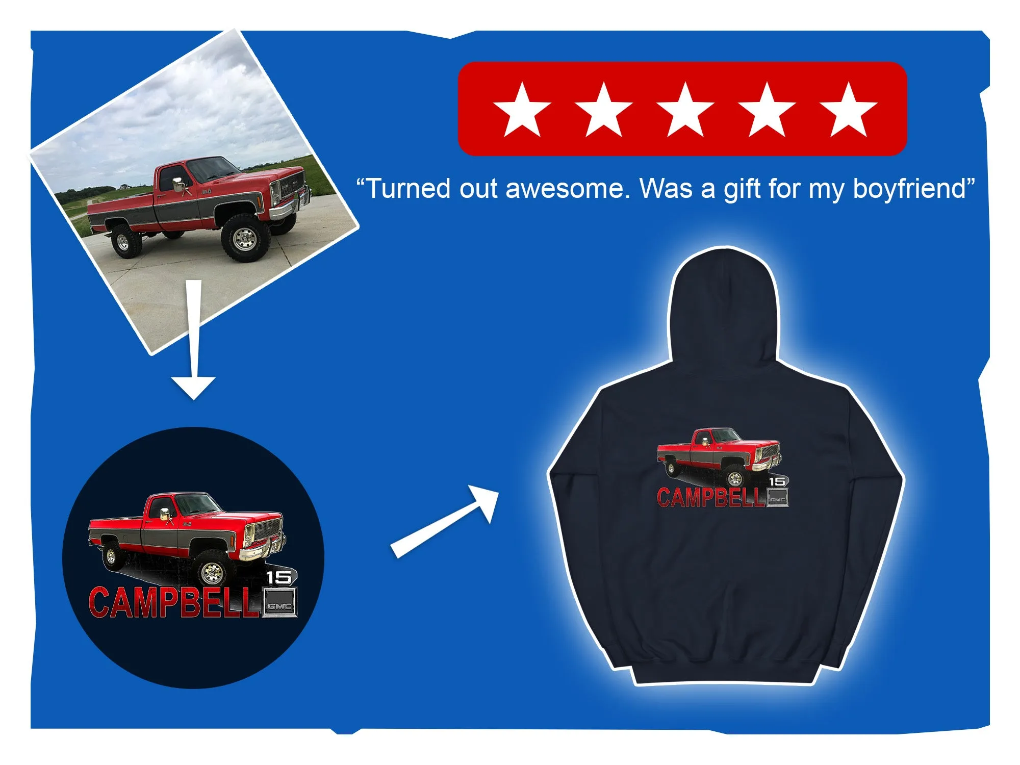 Custom Designed T-Shirt With Your Logo or Vehicle