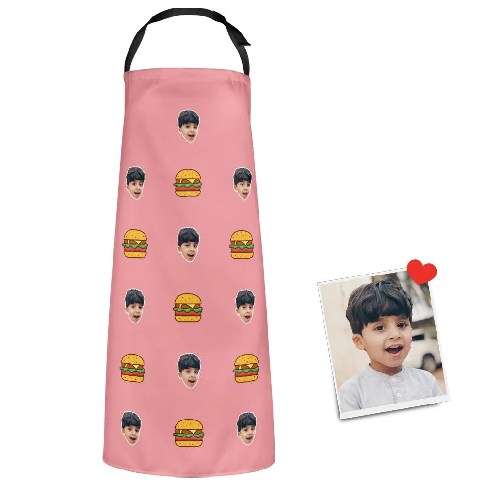 Custom Face Apron Cartoom Photo Apron - Hamburg