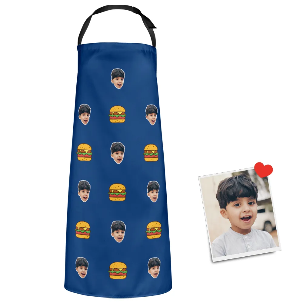 Custom Face Apron Cartoom Photo Apron - Hamburg