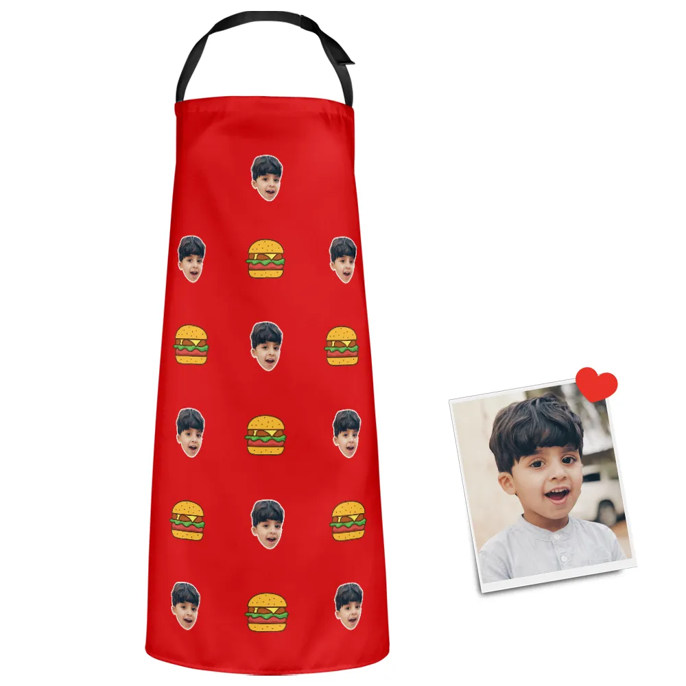 Custom Face Apron Cartoom Photo Apron - Hamburg