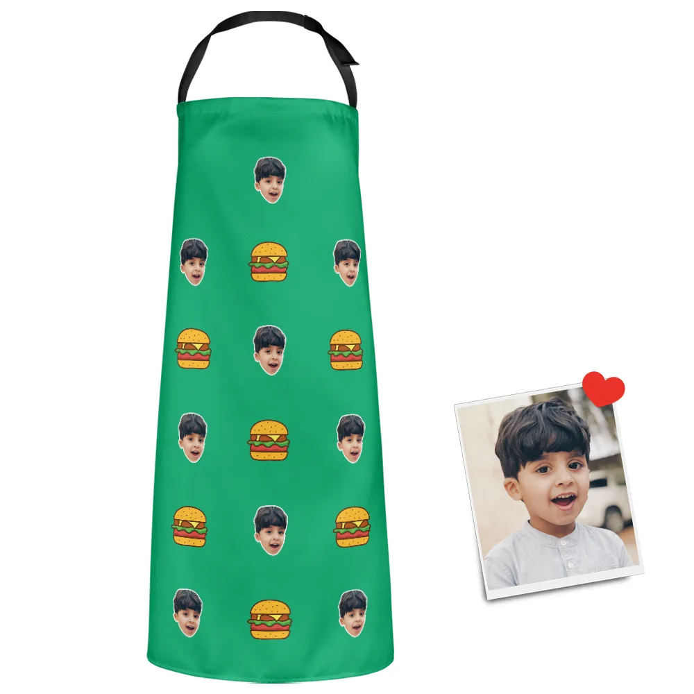 Custom Face Apron Cartoom Photo Apron - Hamburg