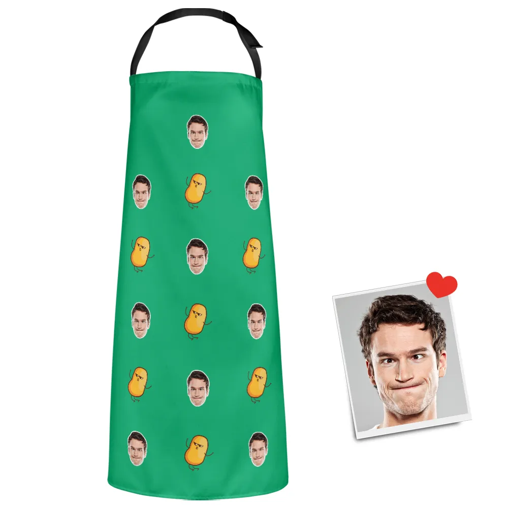 Custom Face Apron Cartoom Photo Apron - Potato