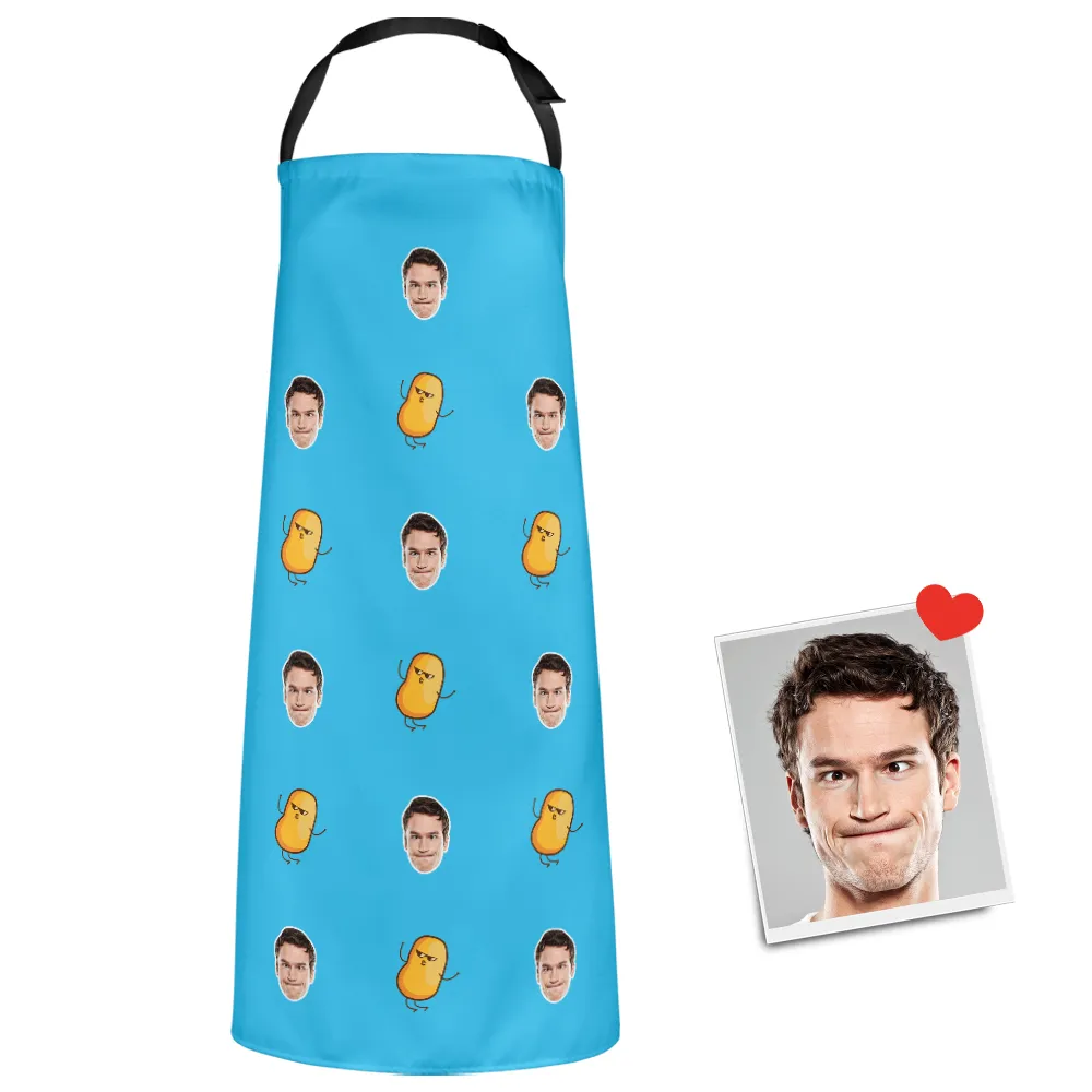 Custom Face Apron Cartoom Photo Apron - Potato