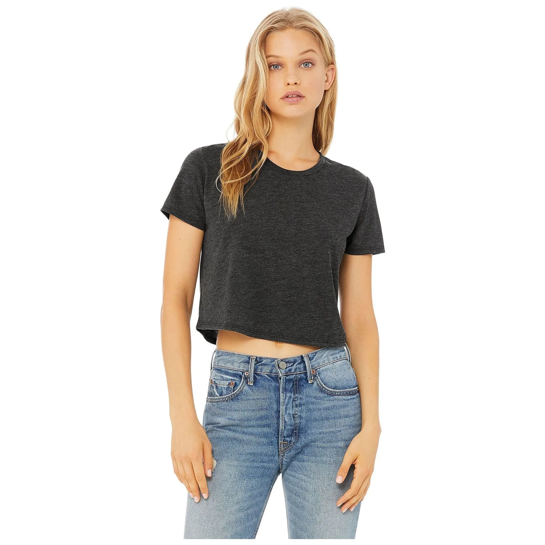 Custom Women's Cropped Flowy T-shirt