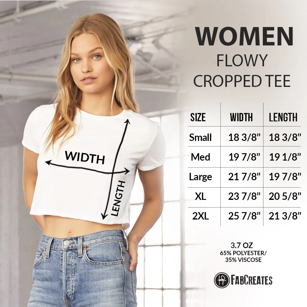 Custom Women's Cropped Flowy T-shirt