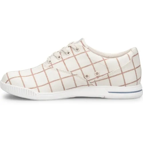 Dexter Womens Kerrie Cream Plaid Bowling Shoes