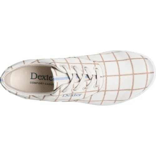 Dexter Womens Kerrie Cream Plaid Bowling Shoes