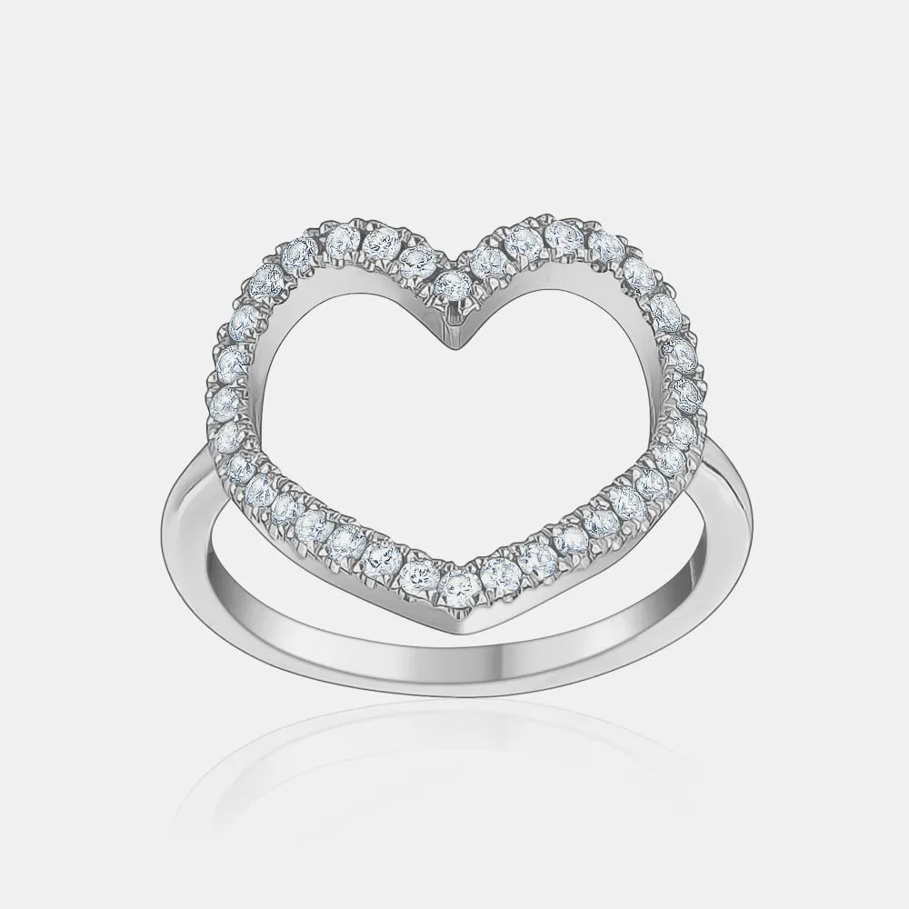 Diamond Jumbo Heart Ring