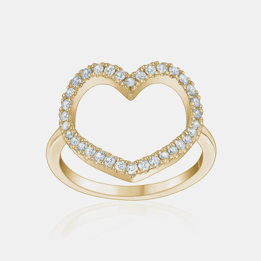 Diamond Jumbo Heart Ring