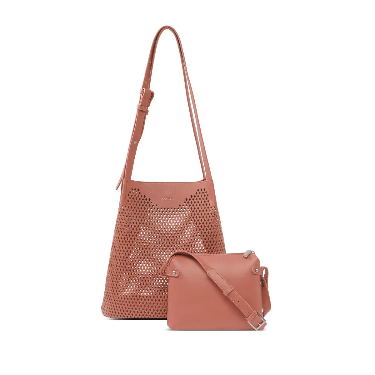 Diamond Vegan Leather Shoulder Bag | Multiple Colours