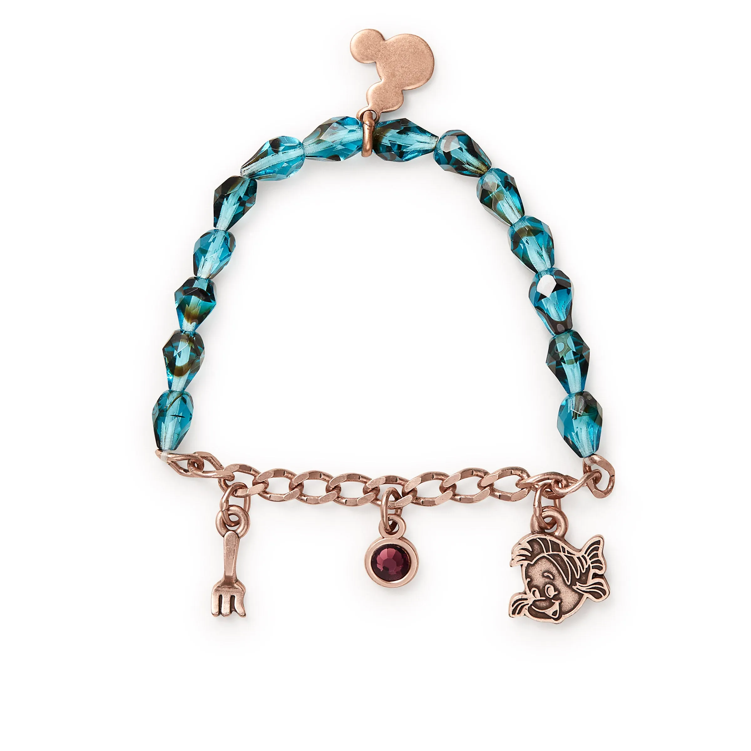 Disney Ariel Multi-Charm Stretch Bracelet