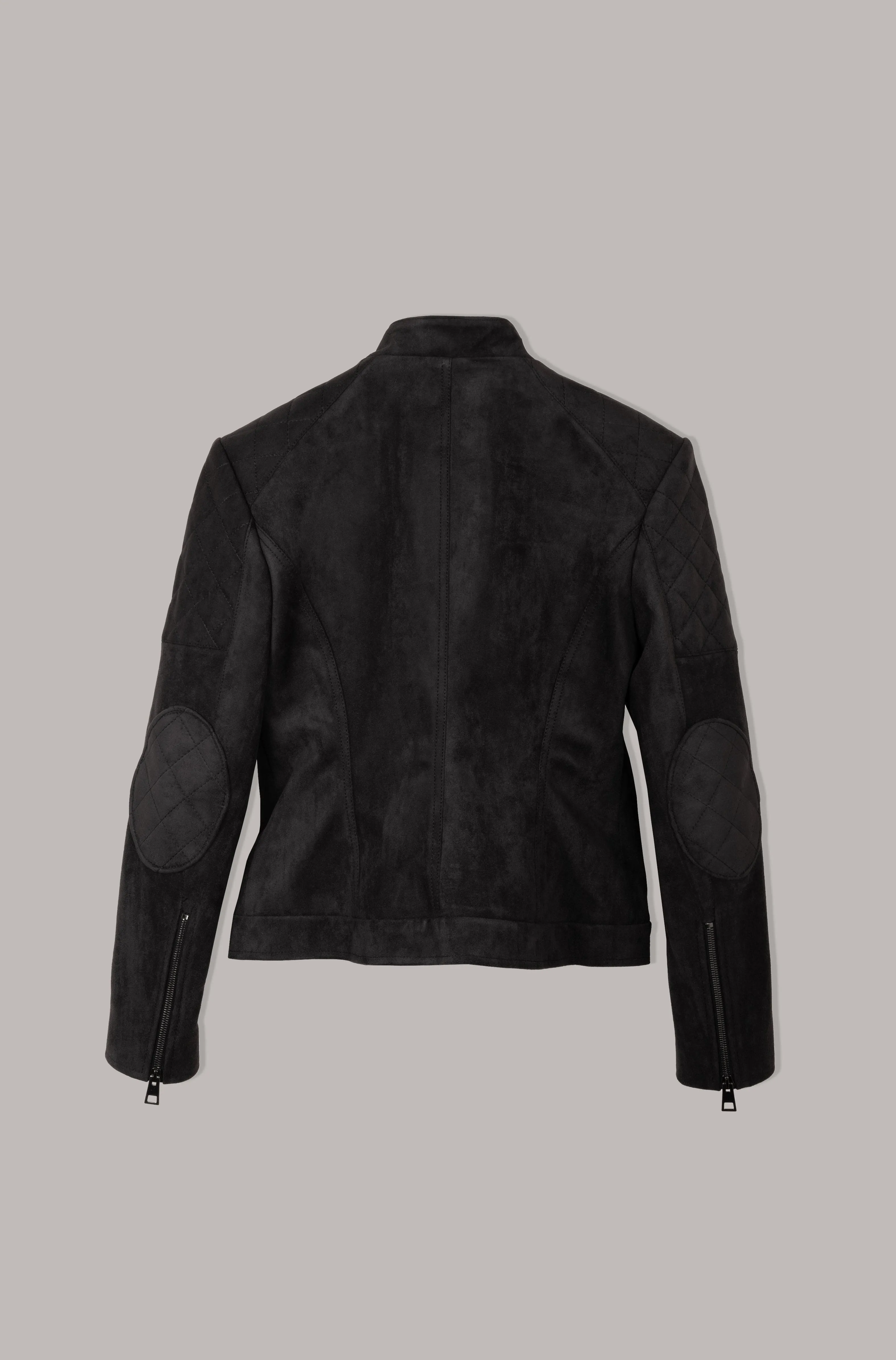 Diva Vegan Suede Jacket | Black