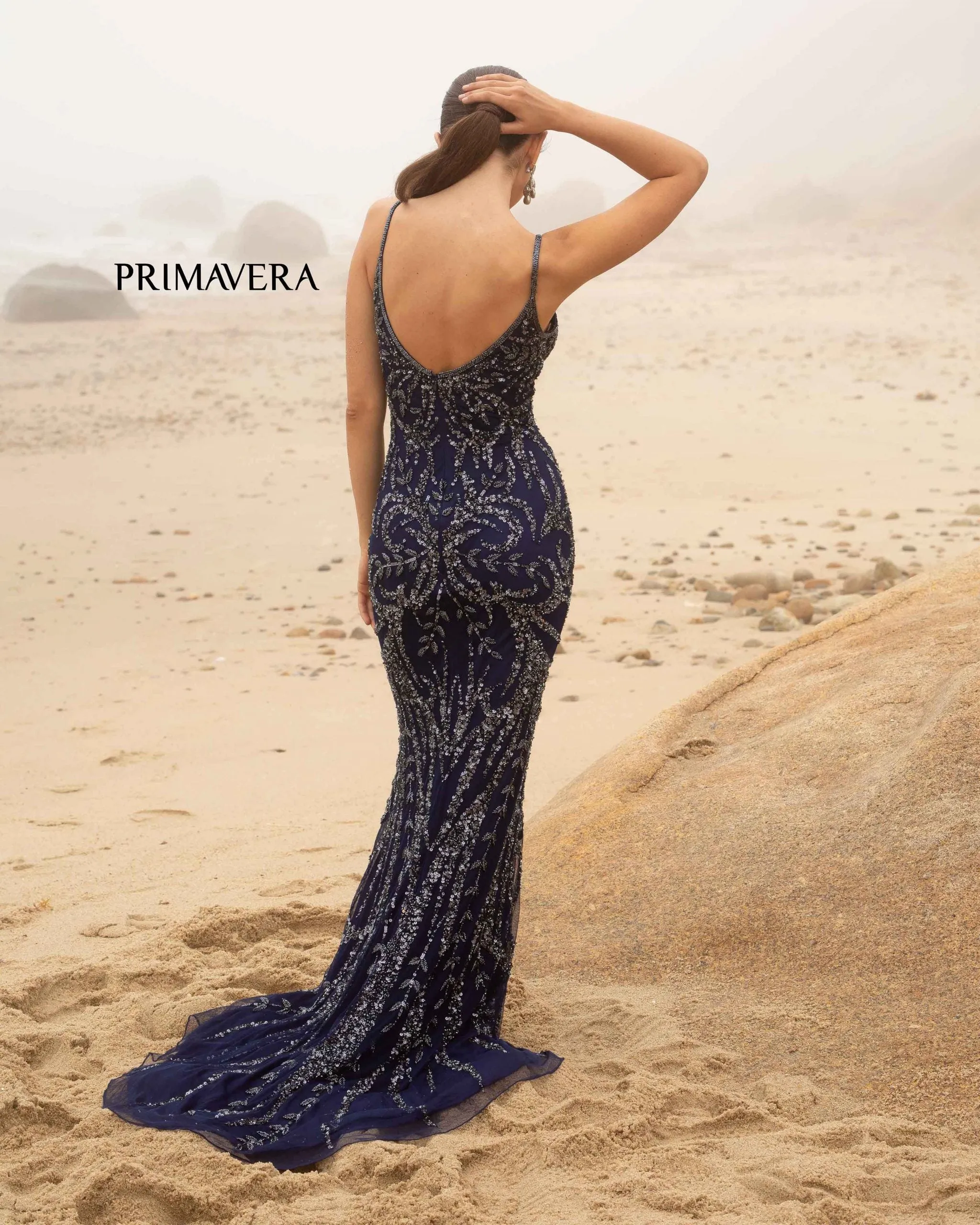 Drita | Fully Beaded Evening Gown | Primavera Couture 3739