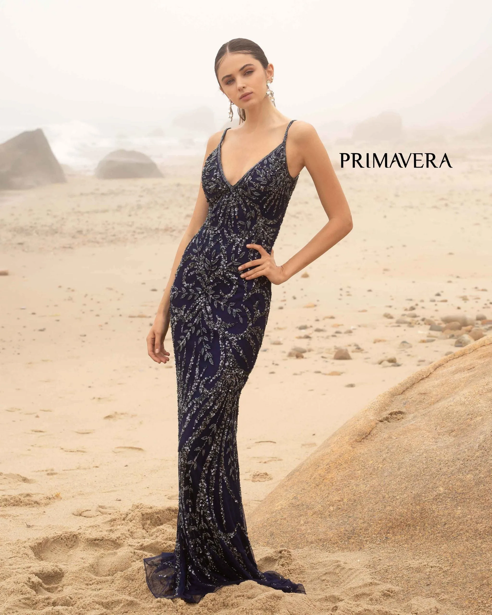 Drita | Fully Beaded Evening Gown | Primavera Couture 3739