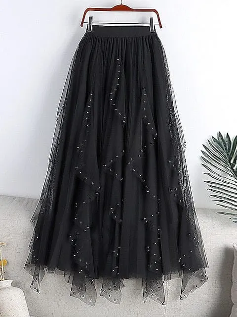 Elegant and Versatile Women's One-Size Swing Long Skirt