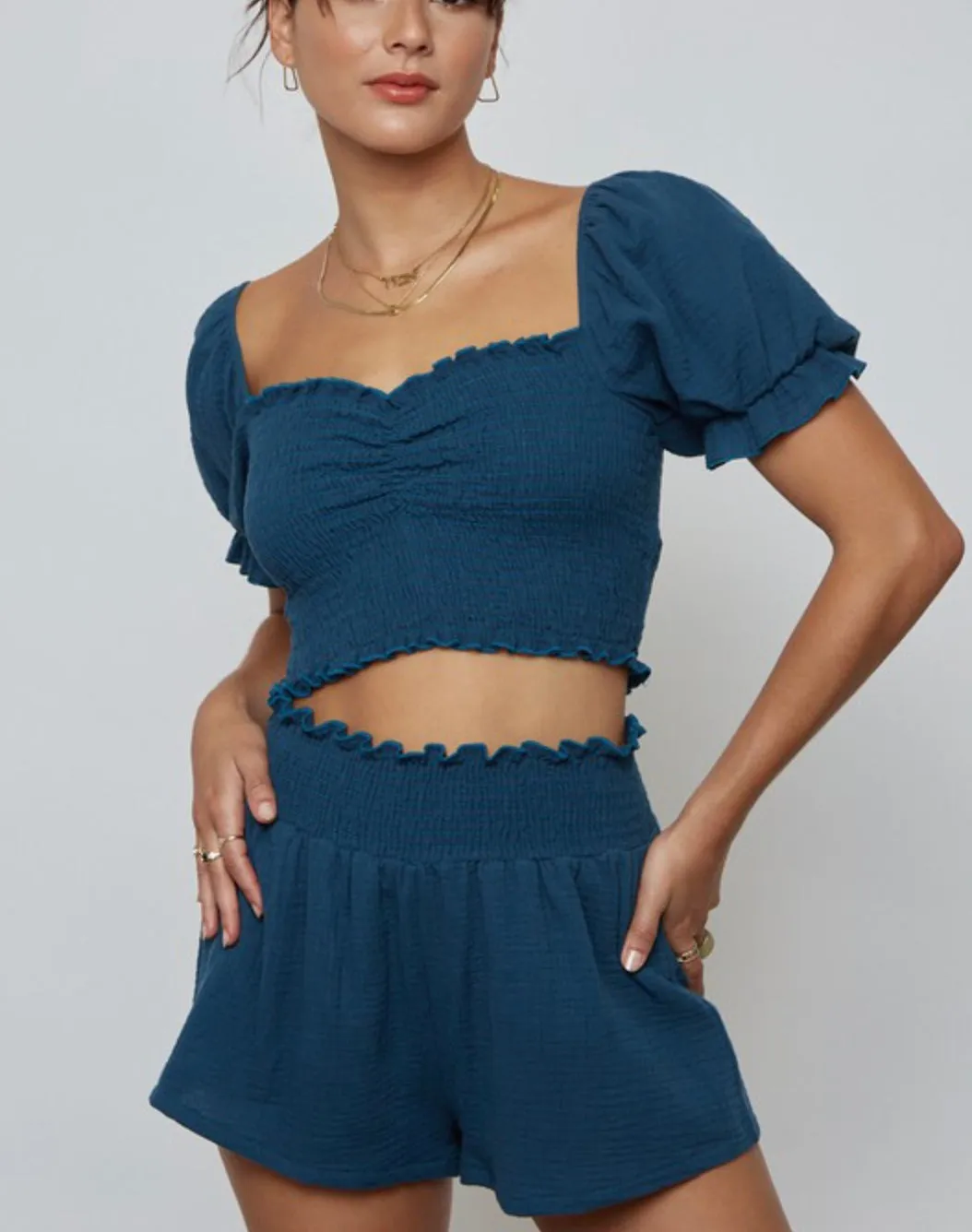 Elena crop top set