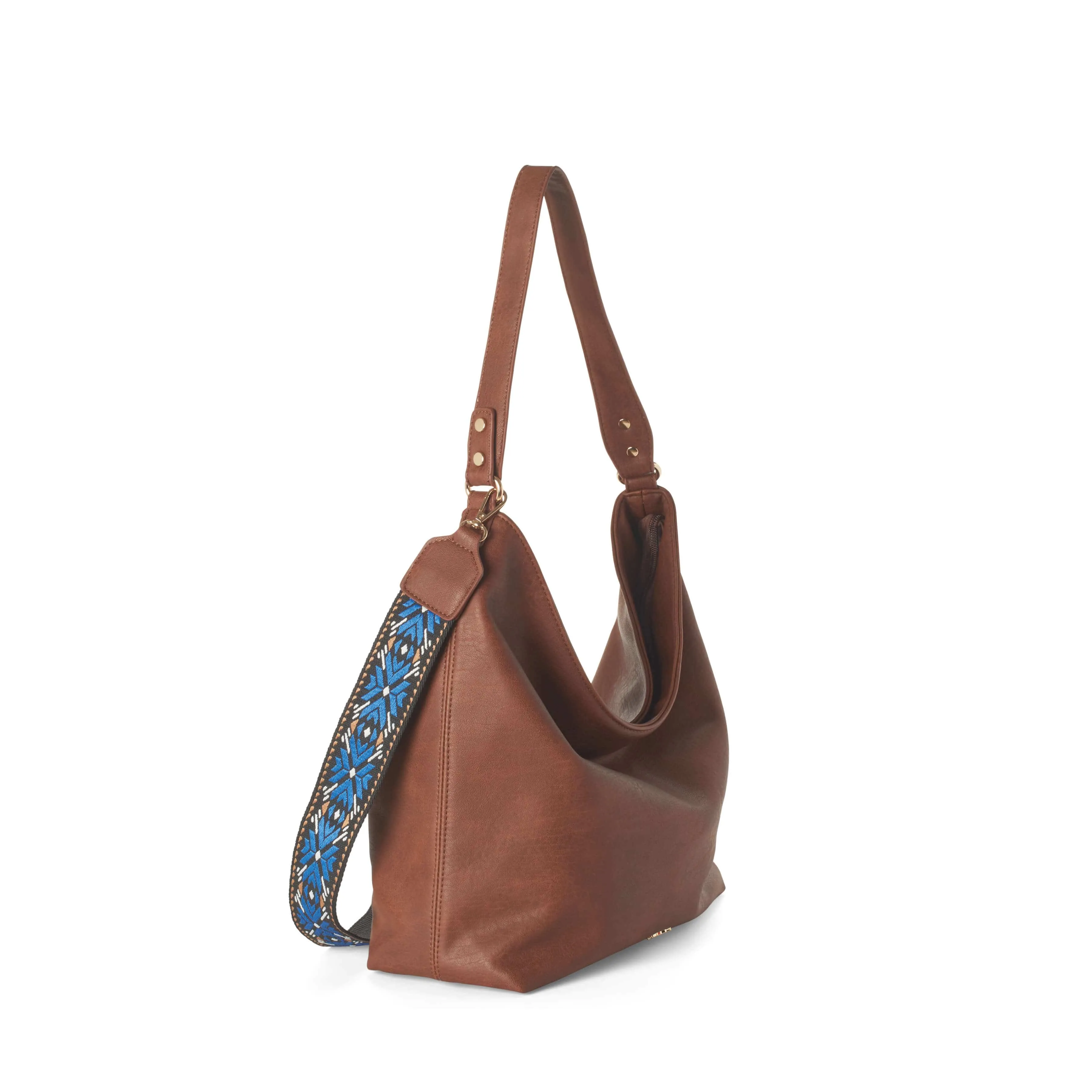 Ellie Adjustable Crossbody Guitar Vegan Strap | Chestnut