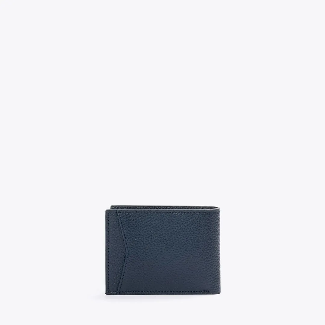 Filippo Recycled Vegan Leather Wallet | Midnight Blue