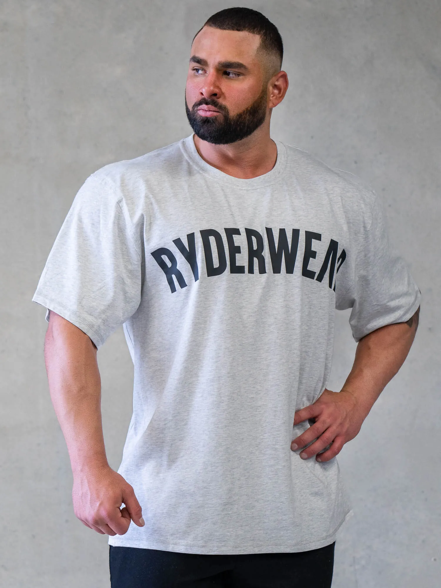 Force Oversized T-Shirt - Chalk Grey Marl