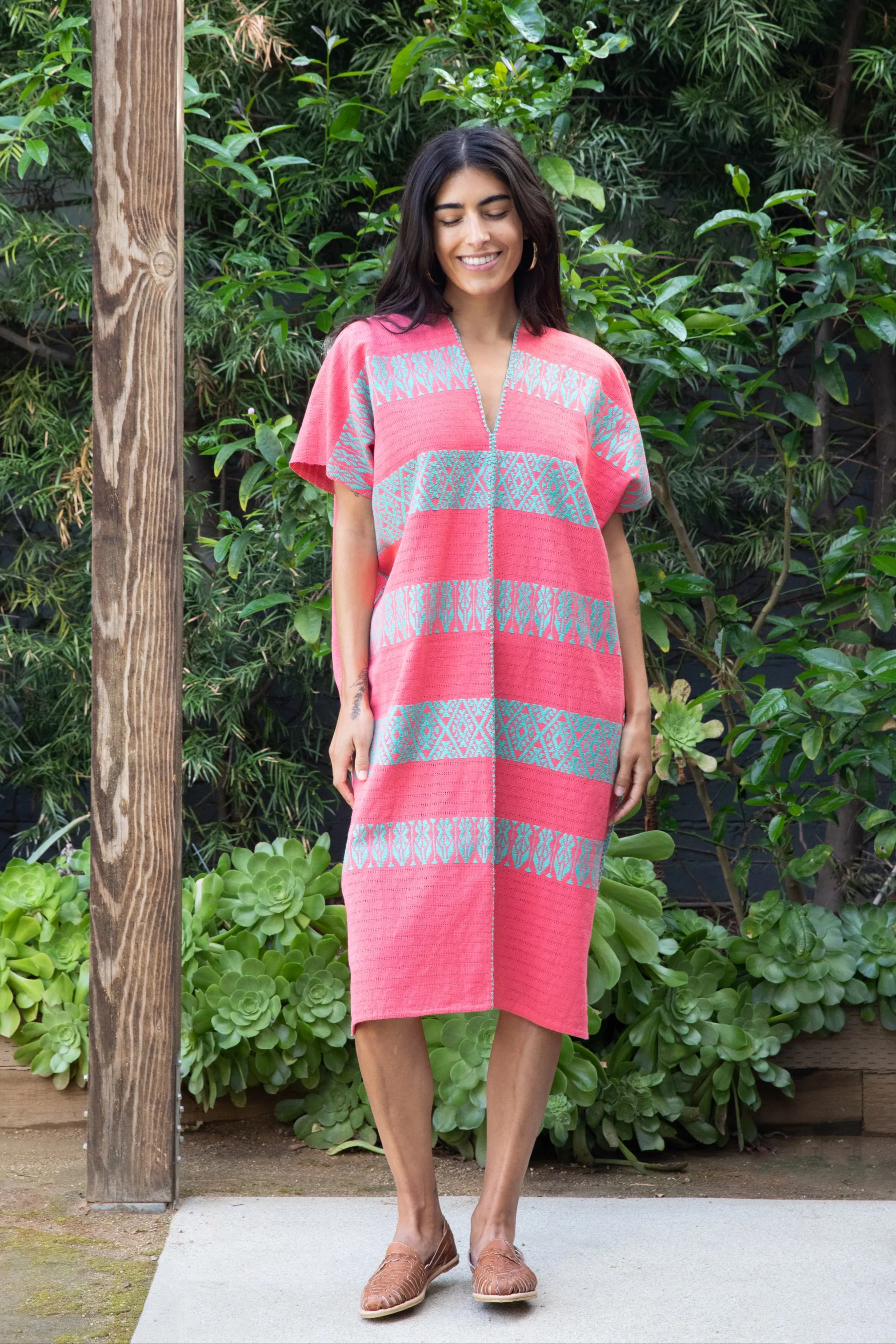 FRANCISCA CAFTAN // CORAL   TURQ