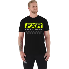 FXR Race Division Tee Black/Hi-Vis