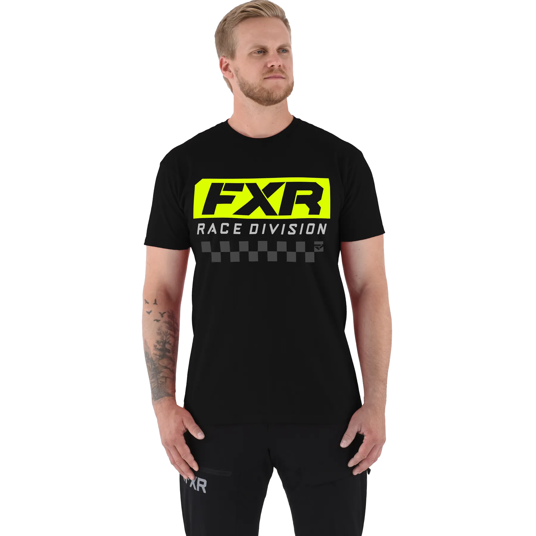 FXR Race Division Tee Black/Hi-Vis