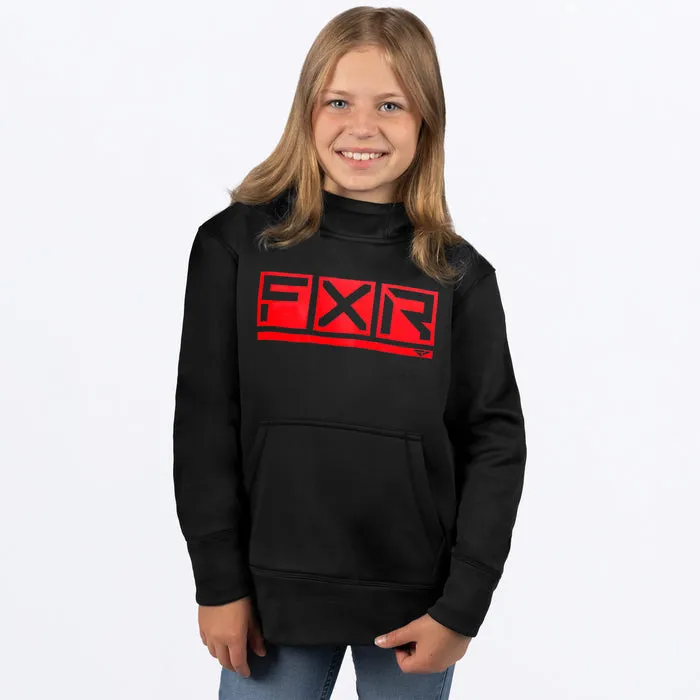 FXR Youth Podium Tech Pullover Fleece Black/Red