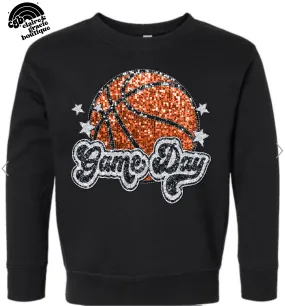 Game Day Faux Sequin Basketball | Choose your style