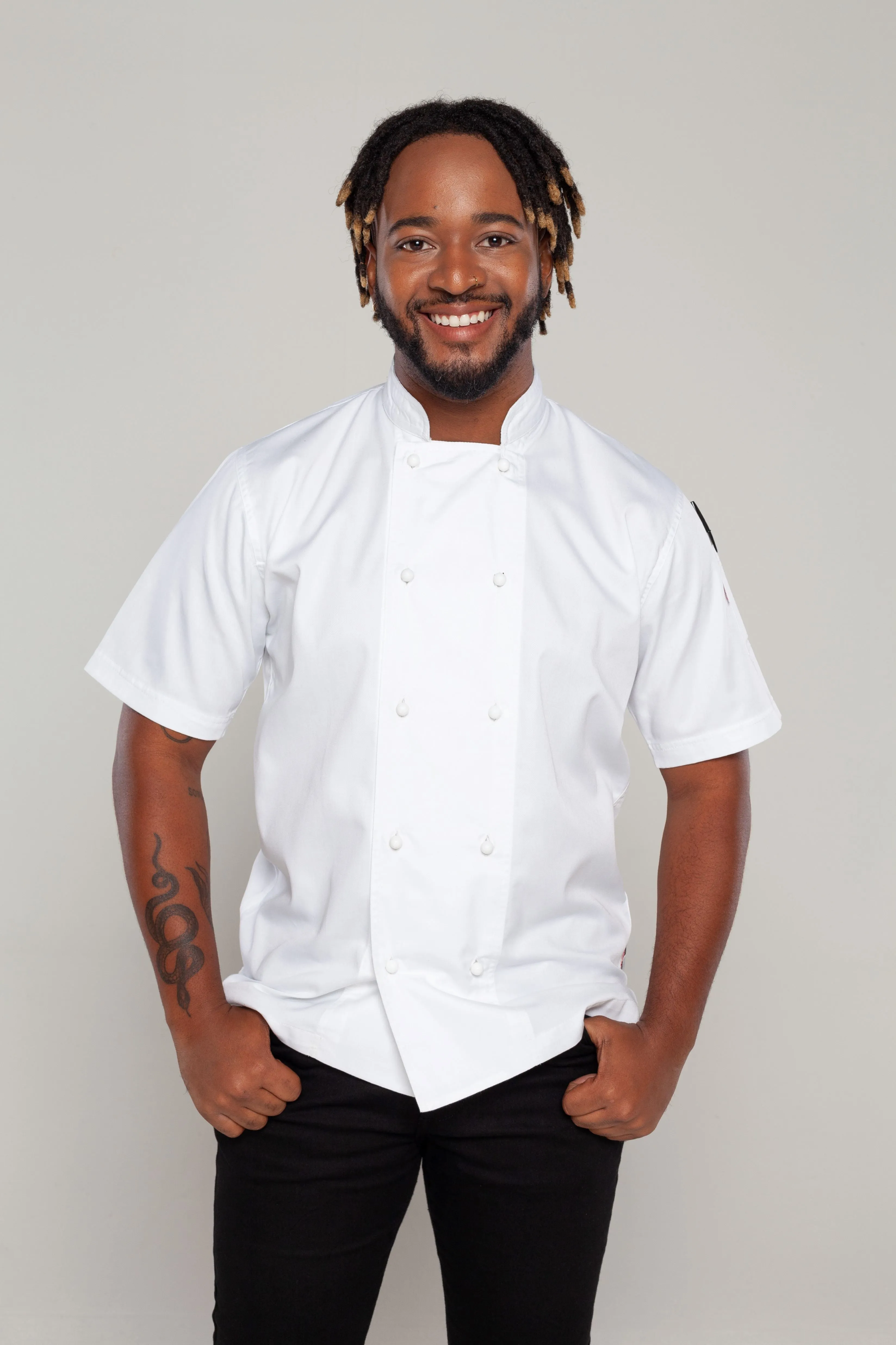 Generic White Chef Jacket Short sleeves