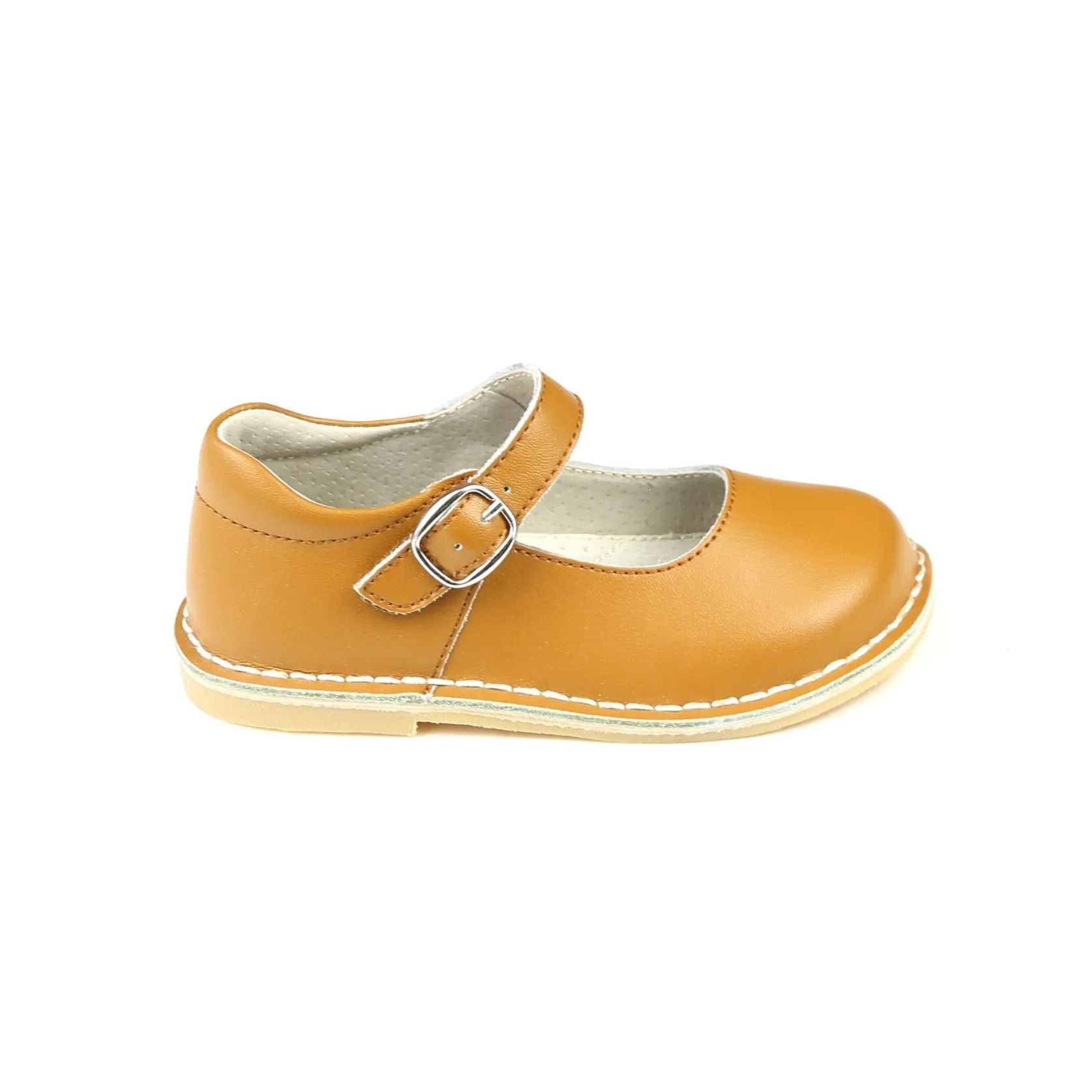 Grace Leather School Mary Jane (Honey)