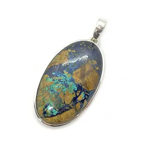 Gus Azurite Large Oval Pendant