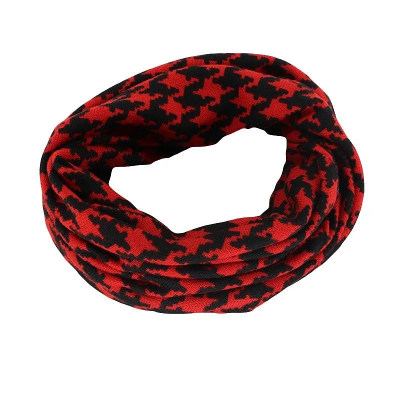 Hip-hop Houndstooth Plaid Beanie, Scarf or Skullie