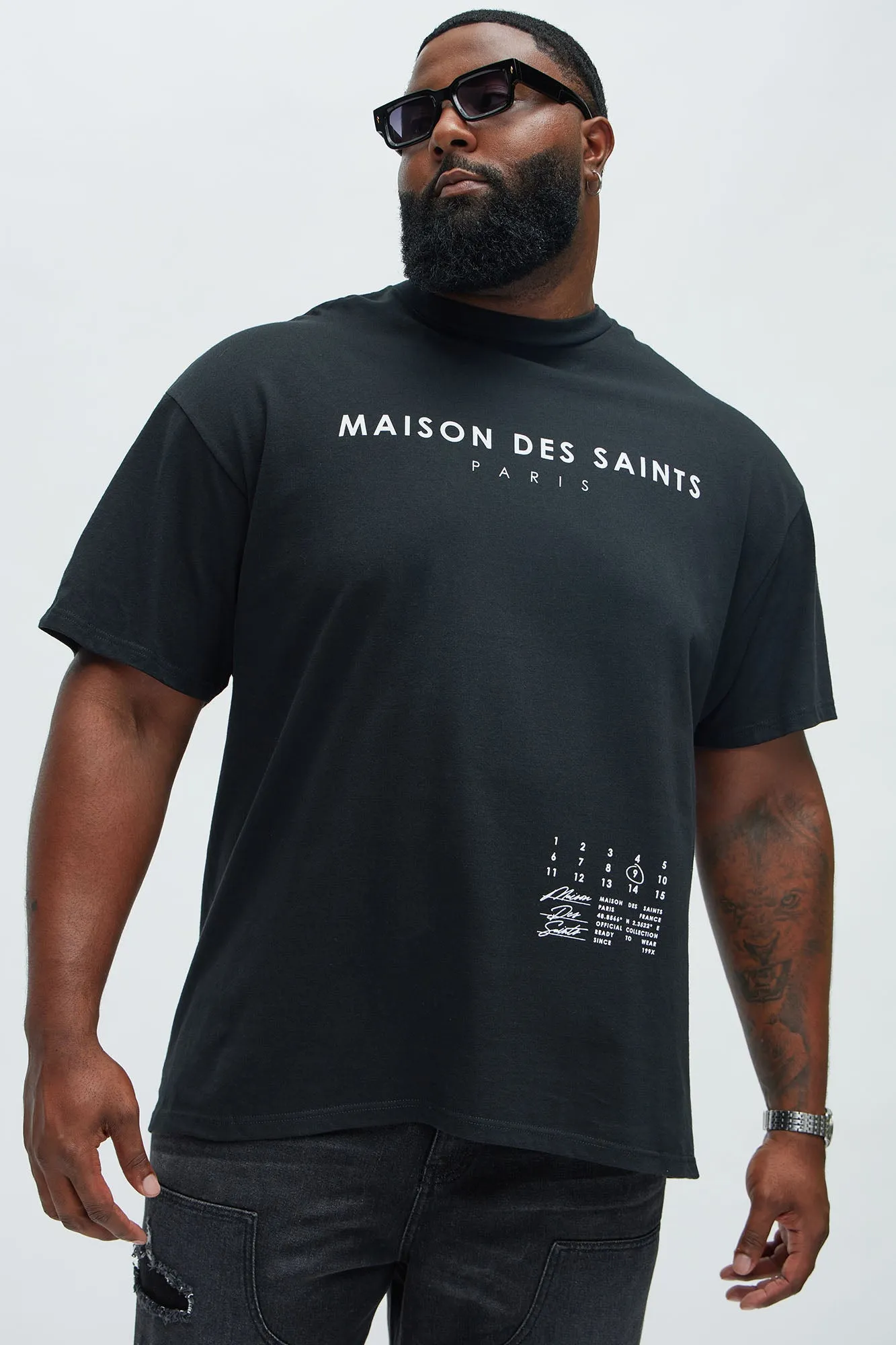 House Of Saints Paris Short Sleeve Tee - Black