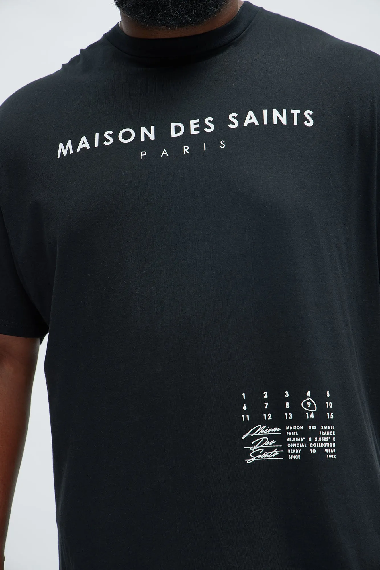 House Of Saints Paris Short Sleeve Tee - Black