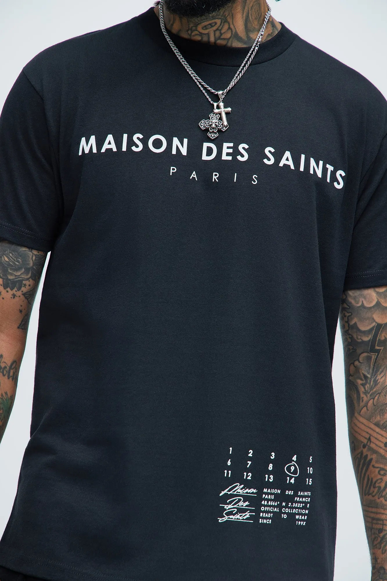 House Of Saints Paris Short Sleeve Tee - Black