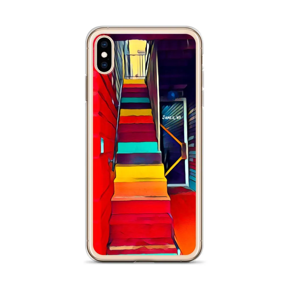 iPhone Case of Rainbow Stairway in James WV. Artistic Photo Digital Art Phone Protector