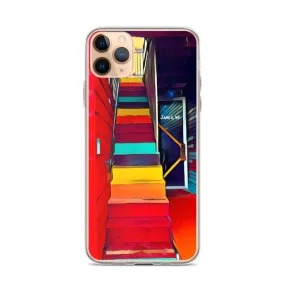 iPhone Case of Rainbow Stairway in James WV. Artistic Photo Digital Art Phone Protector