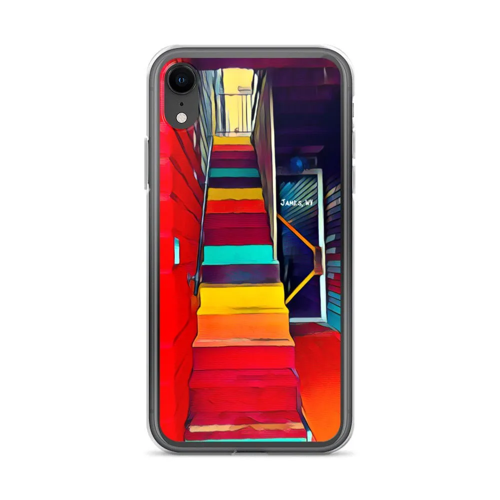 iPhone Case of Rainbow Stairway in James WV. Artistic Photo Digital Art Phone Protector