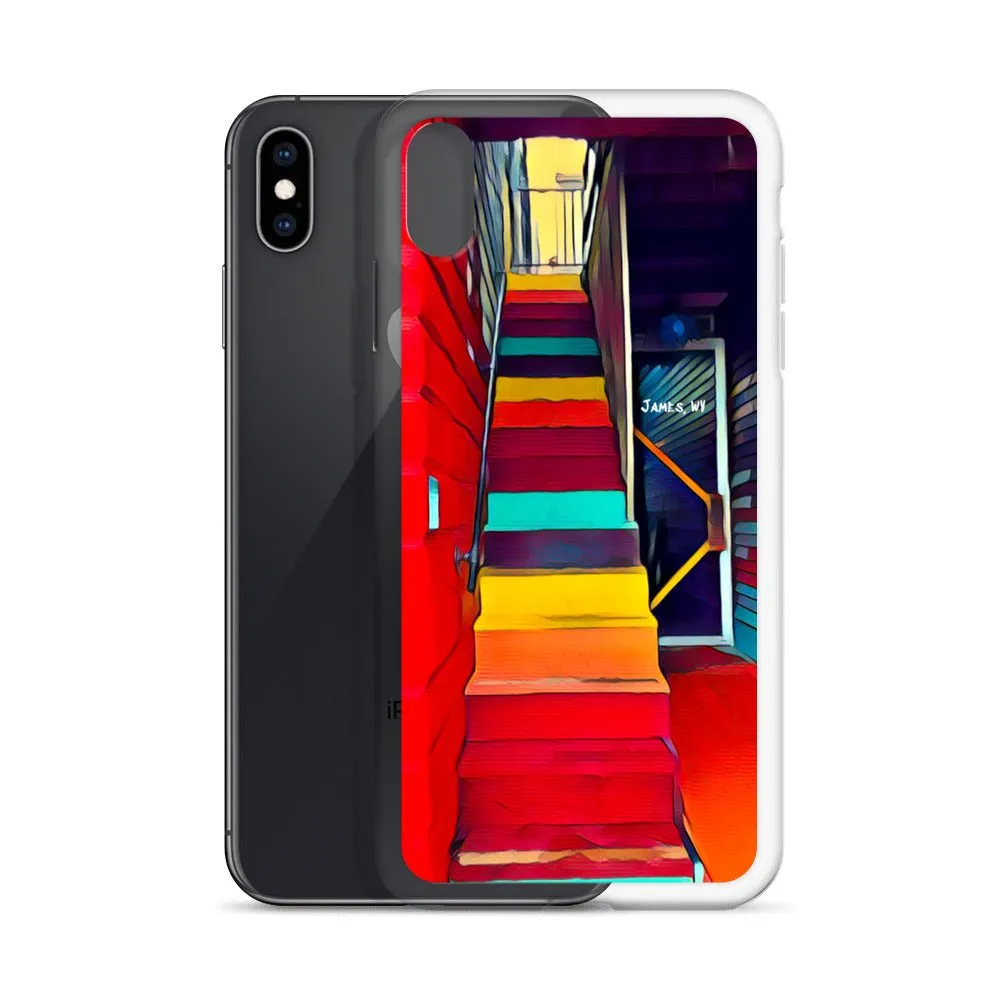 iPhone Case of Rainbow Stairway in James WV. Artistic Photo Digital Art Phone Protector