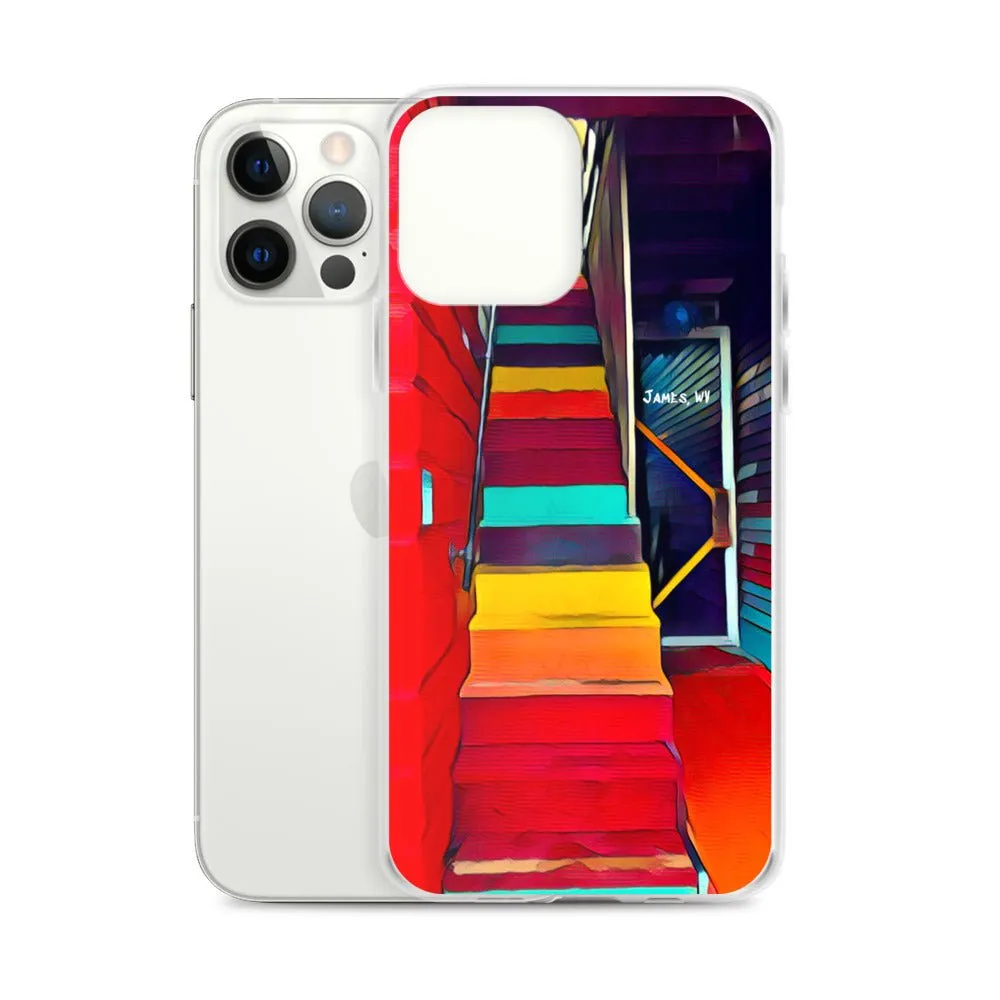 iPhone Case of Rainbow Stairway in James WV. Artistic Photo Digital Art Phone Protector