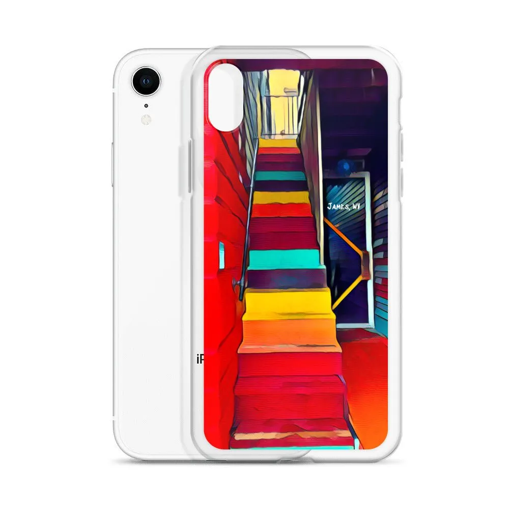 iPhone Case of Rainbow Stairway in James WV. Artistic Photo Digital Art Phone Protector