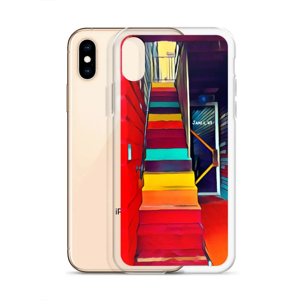 iPhone Case of Rainbow Stairway in James WV. Artistic Photo Digital Art Phone Protector