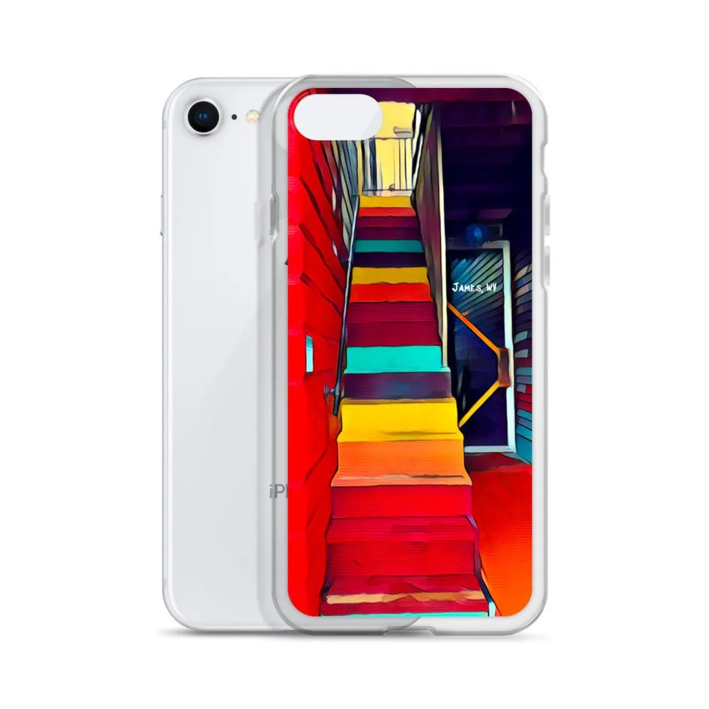 iPhone Case of Rainbow Stairway in James WV. Artistic Photo Digital Art Phone Protector