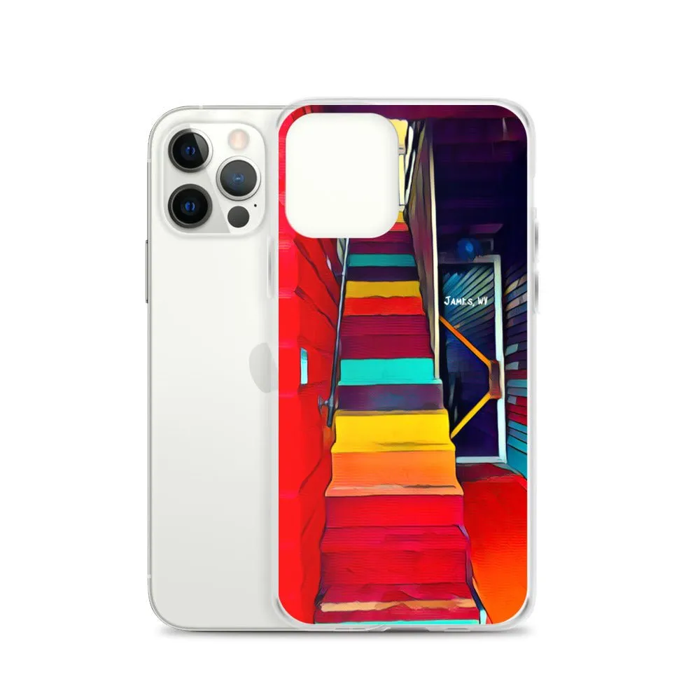 iPhone Case of Rainbow Stairway in James WV. Artistic Photo Digital Art Phone Protector