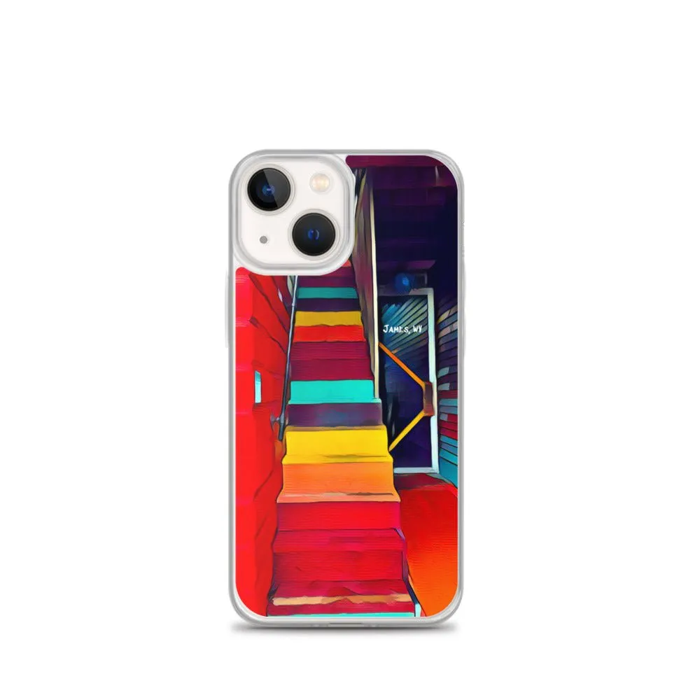 iPhone Case of Rainbow Stairway in James WV. Artistic Photo Digital Art Phone Protector