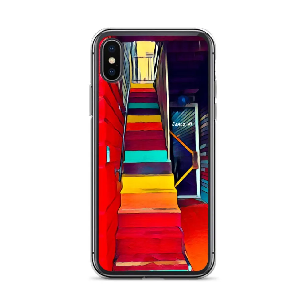 iPhone Case of Rainbow Stairway in James WV. Artistic Photo Digital Art Phone Protector