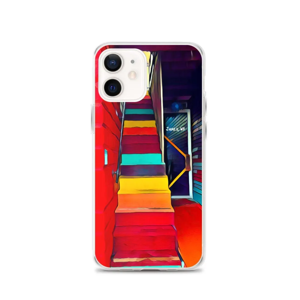 iPhone Case of Rainbow Stairway in James WV. Artistic Photo Digital Art Phone Protector