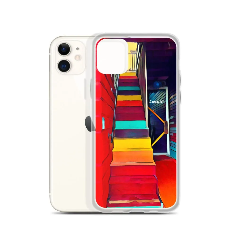 iPhone Case of Rainbow Stairway in James WV. Artistic Photo Digital Art Phone Protector