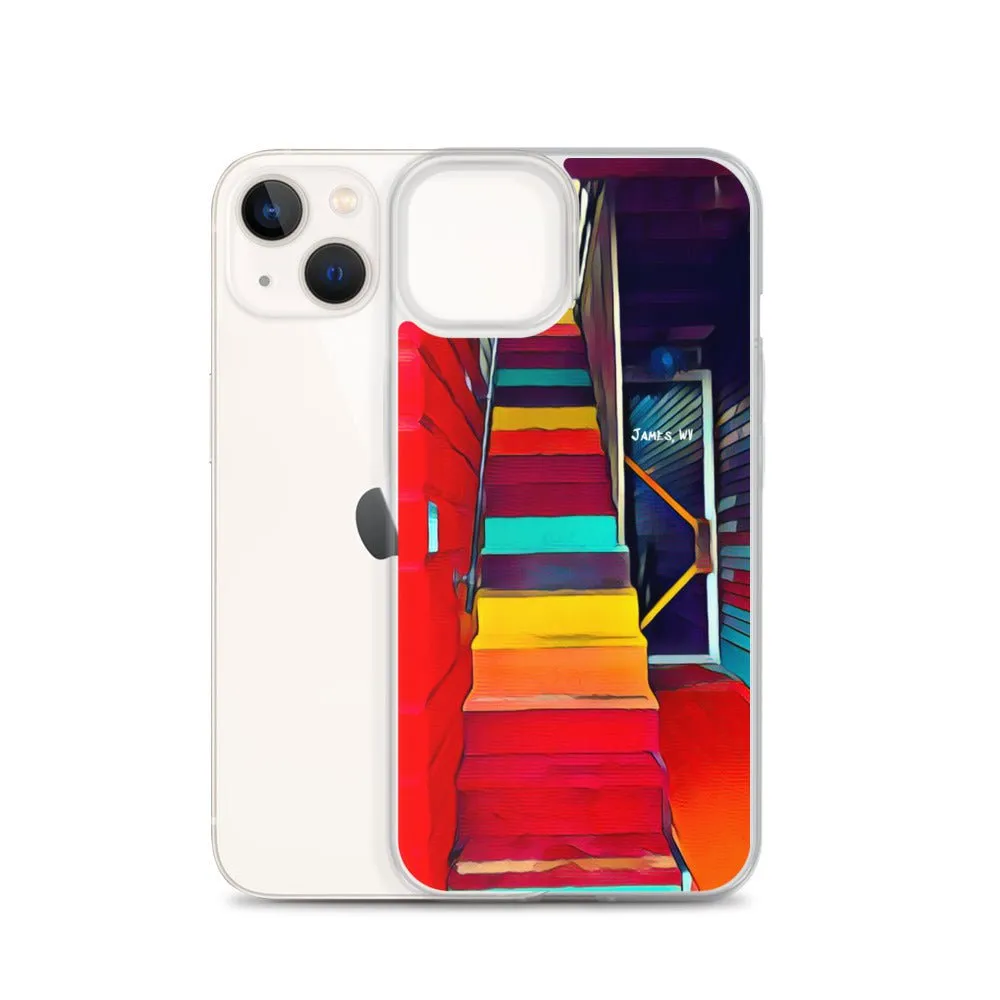 iPhone Case of Rainbow Stairway in James WV. Artistic Photo Digital Art Phone Protector